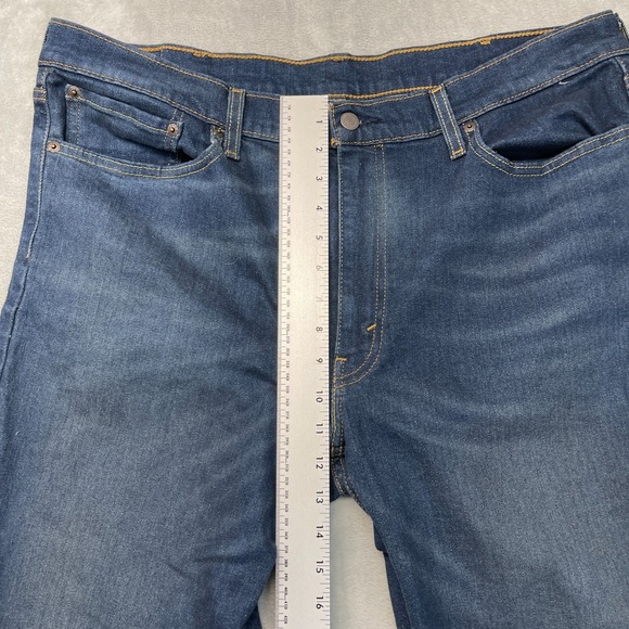 Levi's 541 Jeans Mens 38x34 Blue Denim Whiskered Red Tab Low Waist Straight Leg - Picture 4 of 9